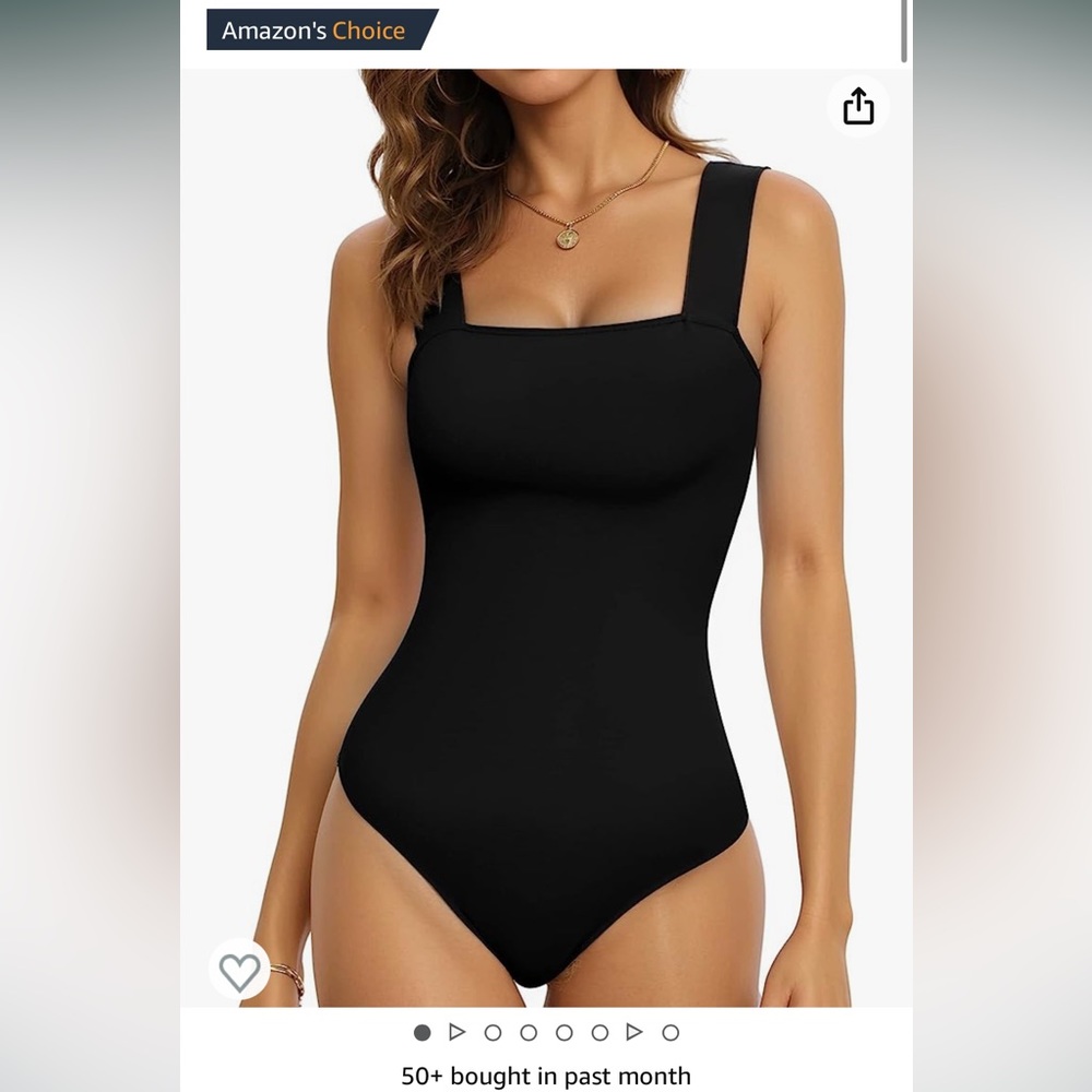 NWT square neck tank top bodysuit